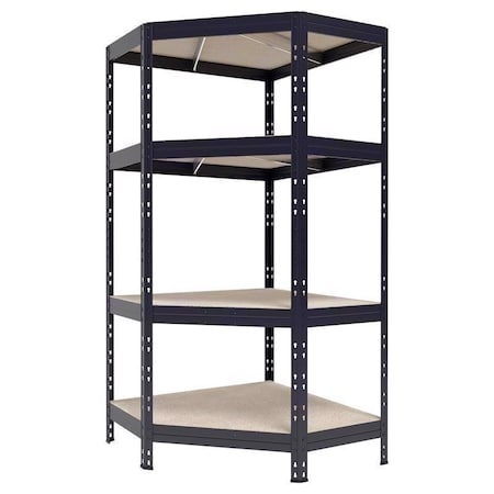 Ar Shelving Ar Shelving Garage Corner 71 in. H X 35 in. W X 18 in. D Metal Shelving Unit 8586002701197
